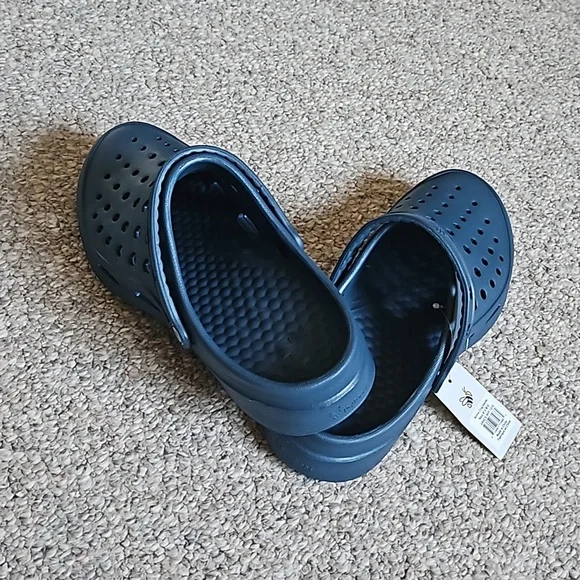 New Unisex Active Solid Blue Clog. - Picture 4 of 7
